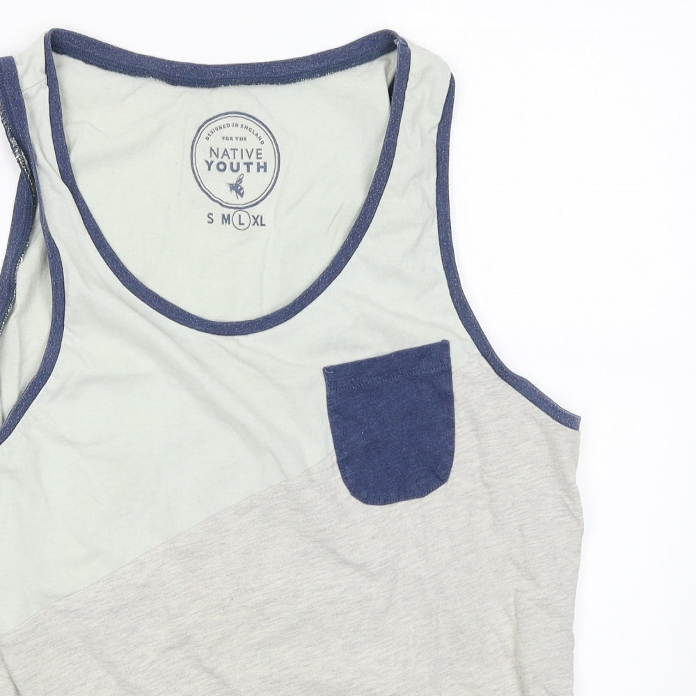 Native Youth Womens Grey   Basic Tank Size L