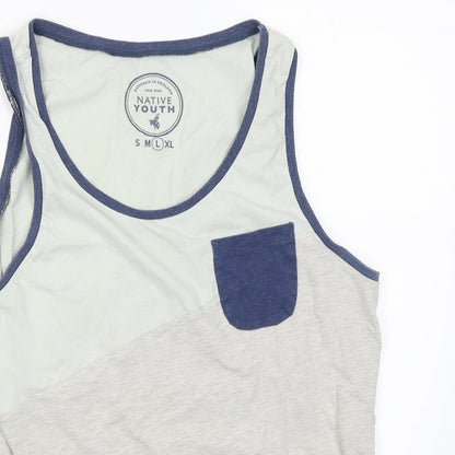 Native Youth Womens Grey   Basic Tank Size L