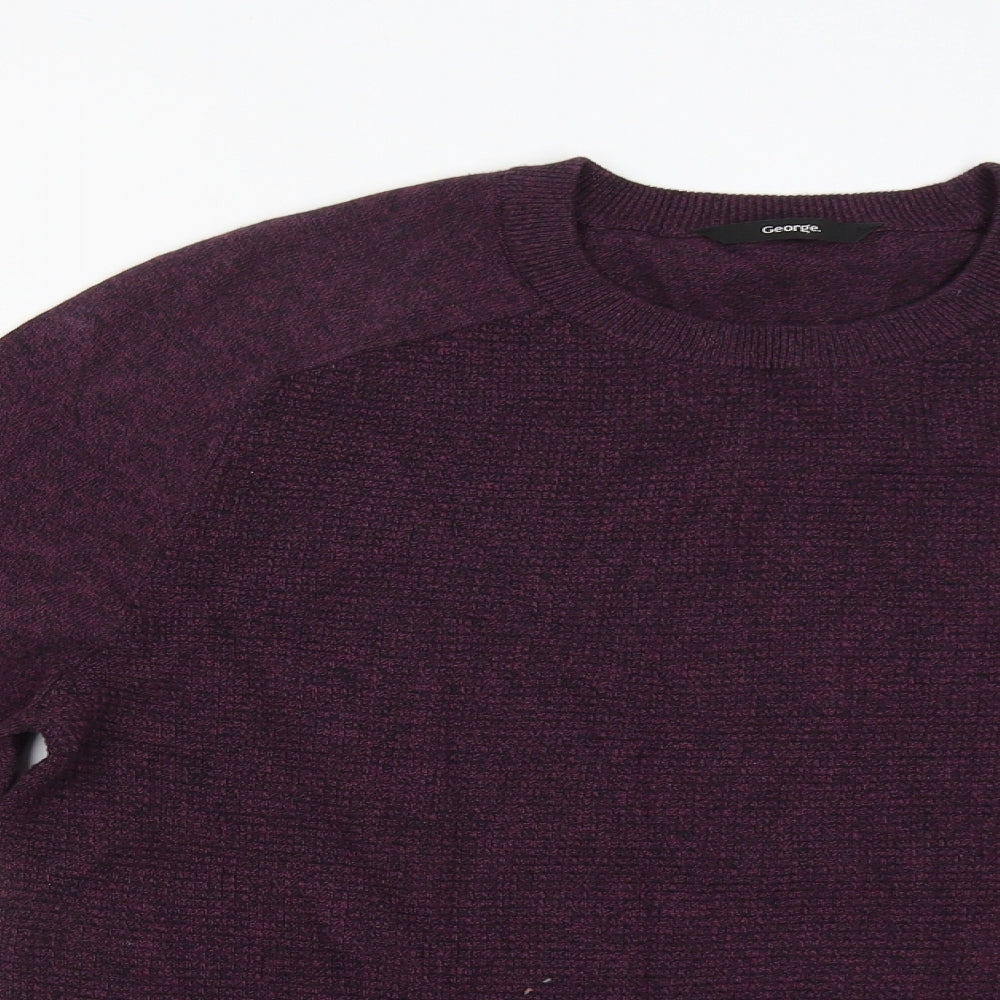 George Womens Red   Pullover Jumper Size M