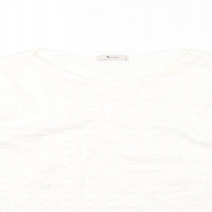 TU Womens White   Pullover Jumper Size 10