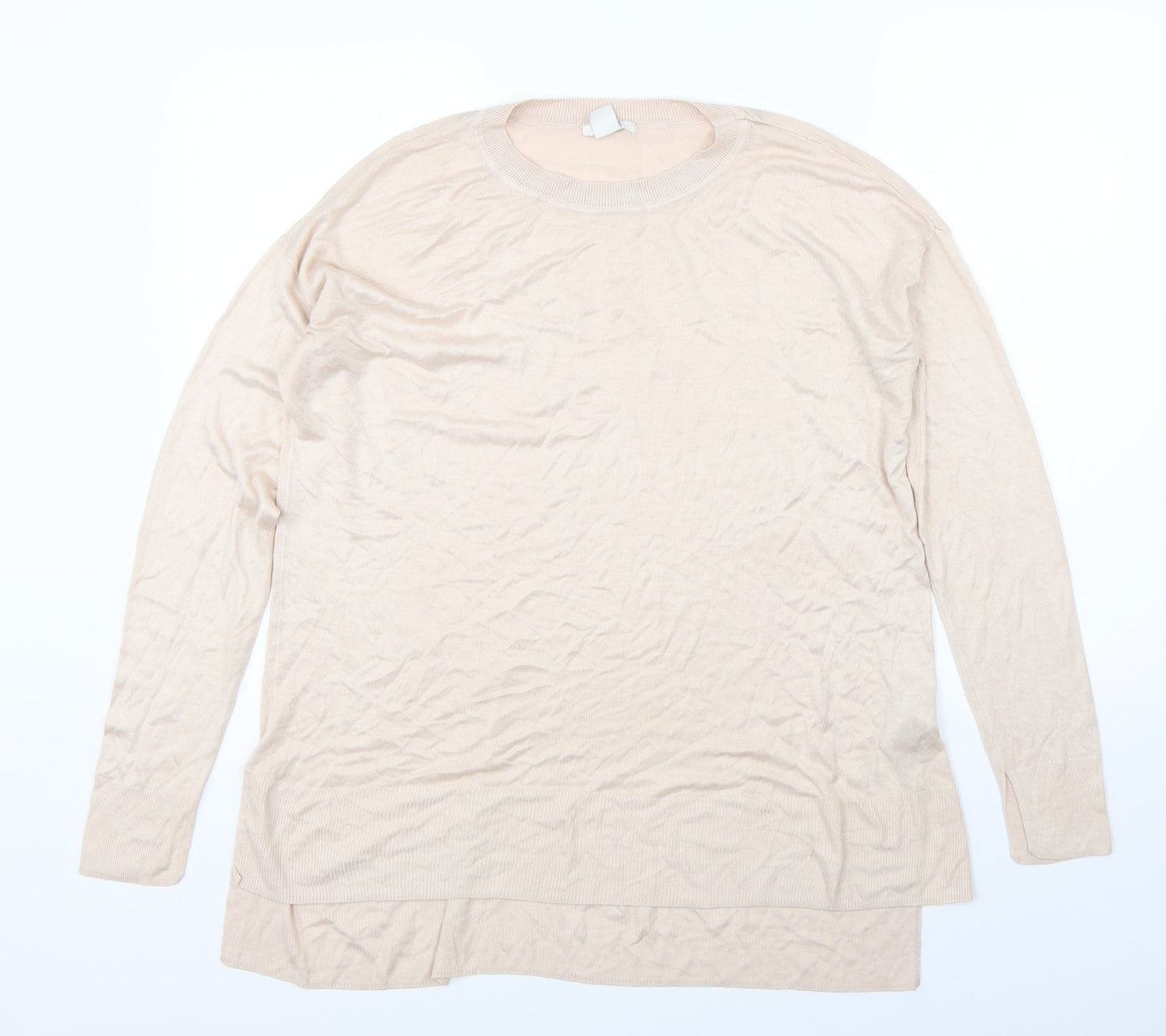 Womens UK Size M H&M Pink Pullover Jumper