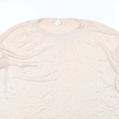 Womens UK Size M H&M Pink Pullover Jumper