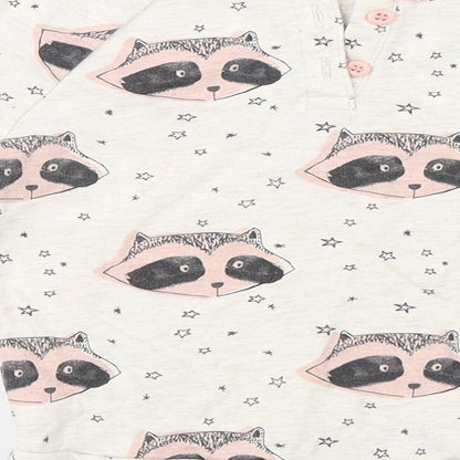 NEXT Boys Beige   Pullover Jumper Size 2-3 Years  - racoons