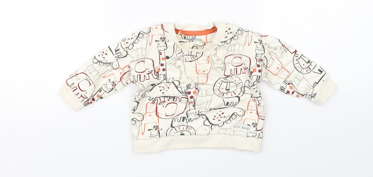Nutmeg Baby Beige   Pullover Jumper Size 3-6 Months