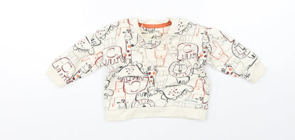 Nutmeg Baby Beige   Pullover Jumper Size 3-6 Months
