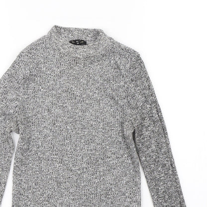 Womens UK Size 8 River Island Grey Pullover Jumper