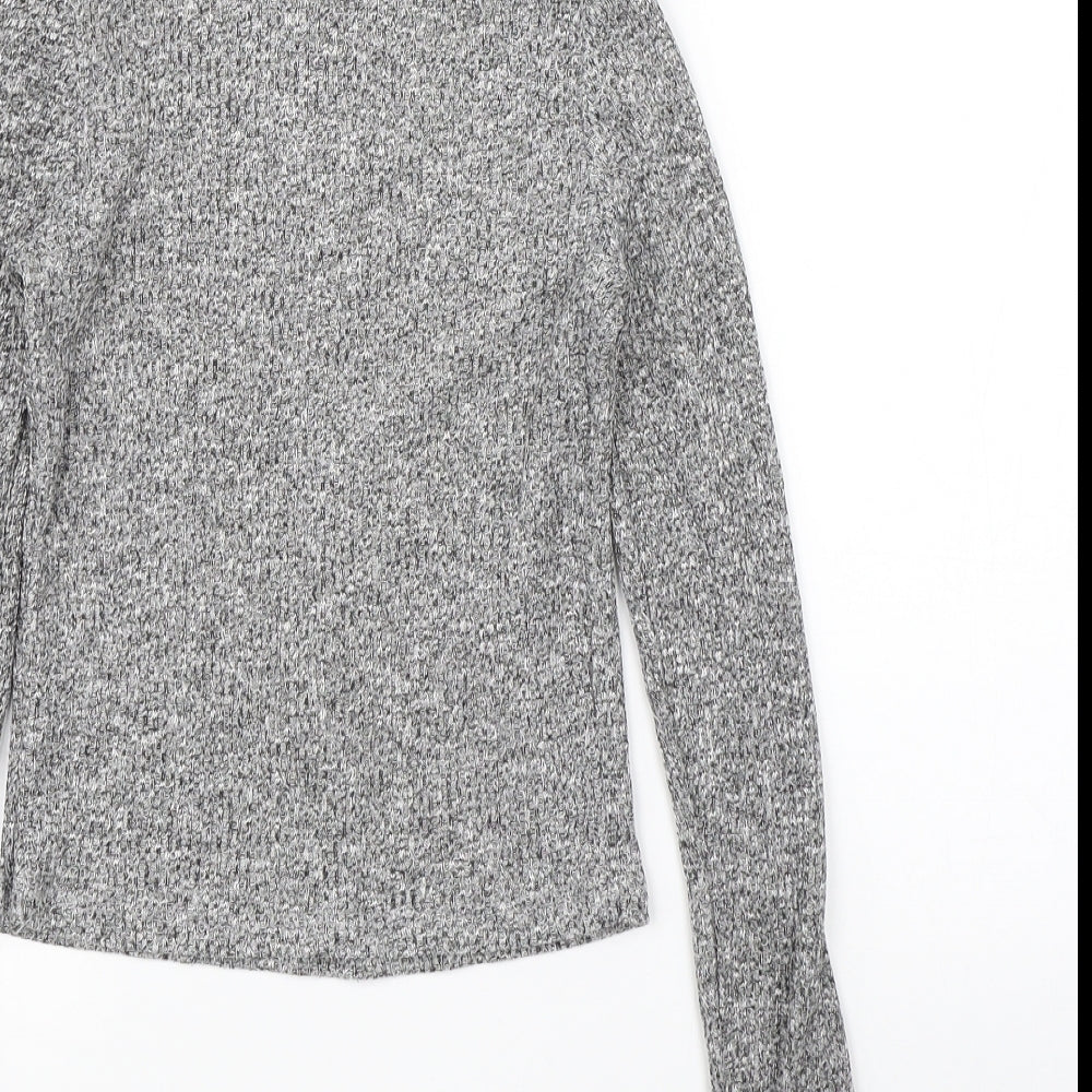 Womens UK Size 8 River Island Grey Pullover Jumper