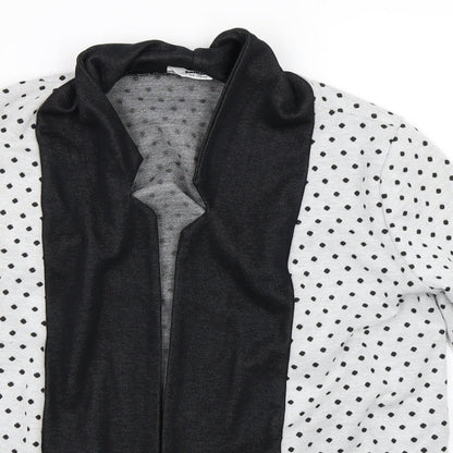 Tammy Girls White Polka Dot  Cardigan Jumper Size 14-15 Years