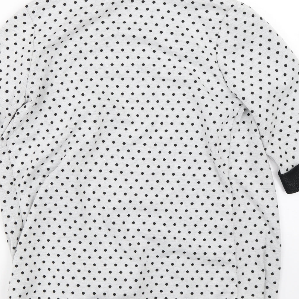 Tammy Girls White Polka Dot  Cardigan Jumper Size 14-15 Years