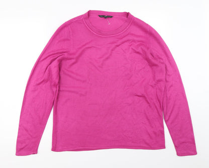 Womens UK Size 14 Bonmarché Pink Pullover Jumper