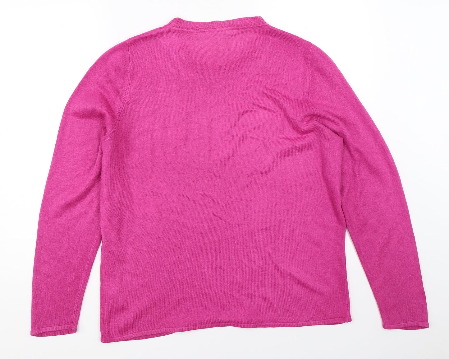 Womens UK Size 14 Bonmarché Pink Pullover Jumper