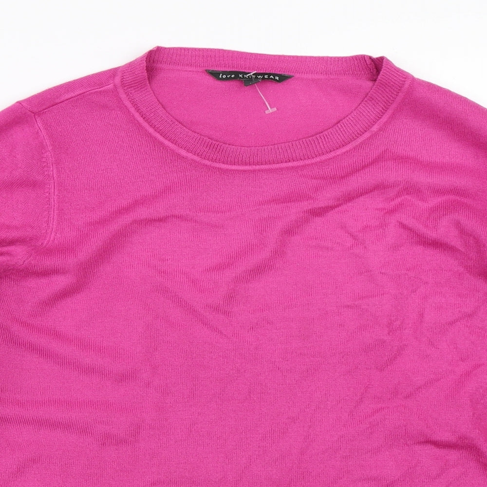 Womens UK Size 14 Bonmarché Pink Pullover Jumper