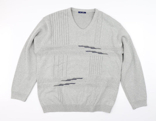 BHS Mens Grey   Pullover Jumper Size XL