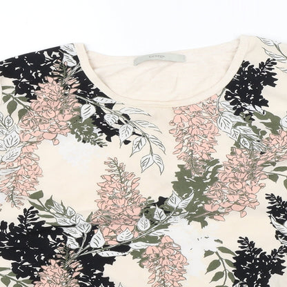 George Womens Beige Floral  Pullover Jumper Size 12