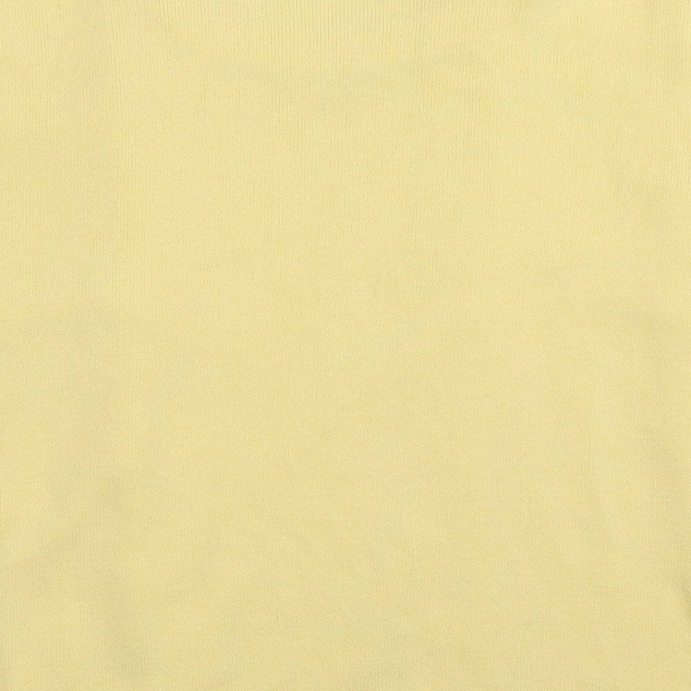 Womens UK Size 2 Pure & Natural Yellow Pullover Jumper