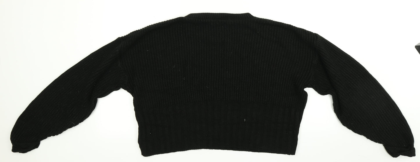 Womens UK Size S Nasty Gal Black Pullover Jumper