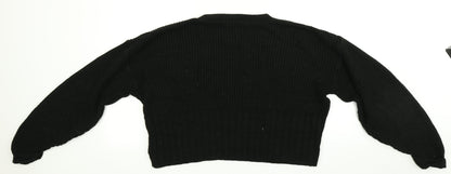 Womens UK Size S Nasty Gal Black Pullover Jumper