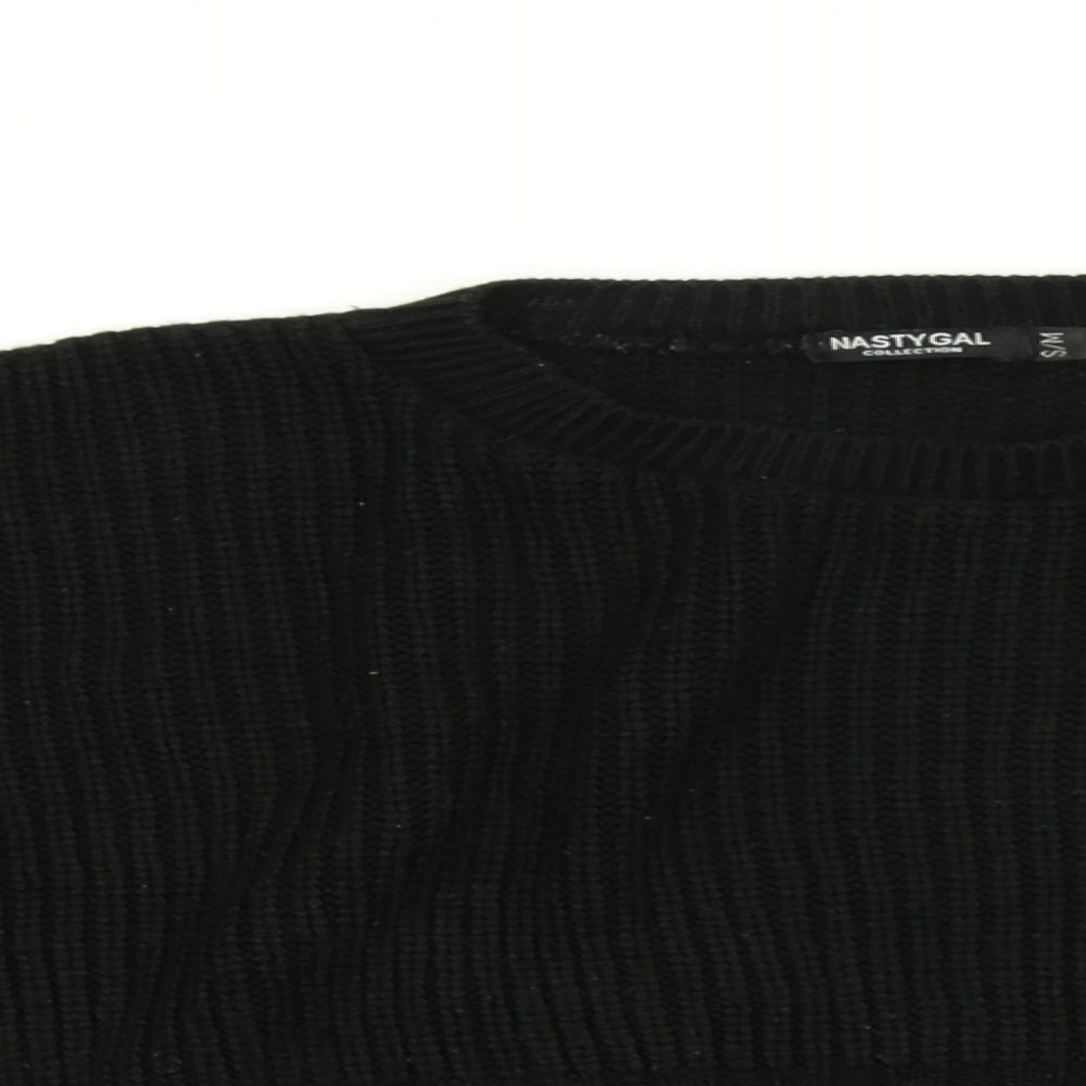 Womens UK Size S Nasty Gal Black Pullover Jumper