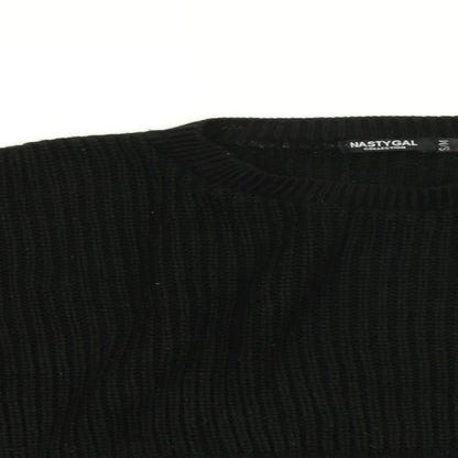 Womens UK Size S Nasty Gal Black Pullover Jumper