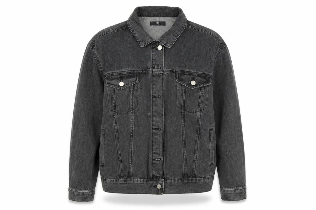 Front view of Misguided women’s black jacket, size UK 10