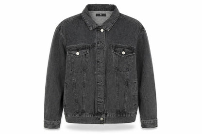 Front view of Misguided women’s black jacket, size UK 10