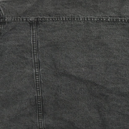 Brand and care label for Misguided women’s black jacket, size UK 10