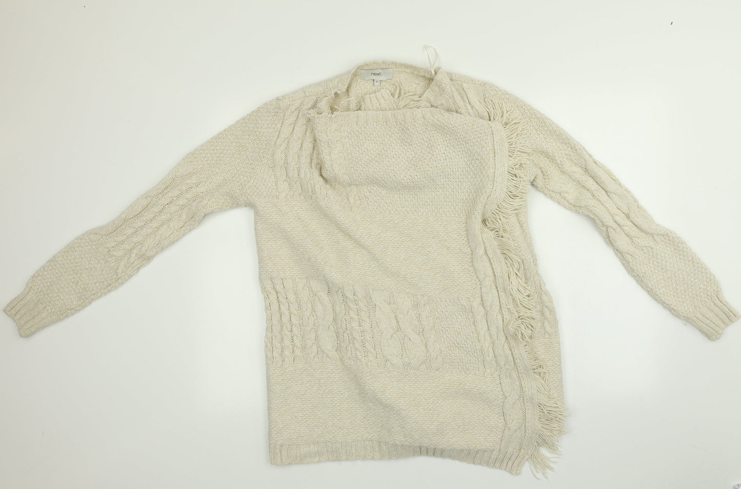 Womens UK Size XS Next Beige Cape Jumper