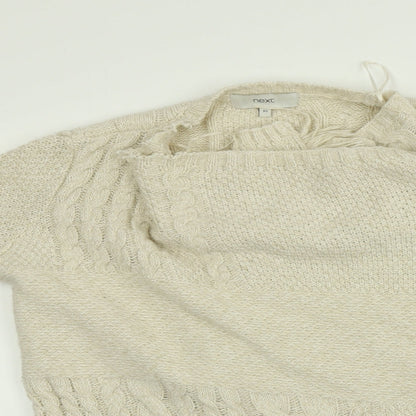 Womens UK Size XS Next Beige Cape Jumper