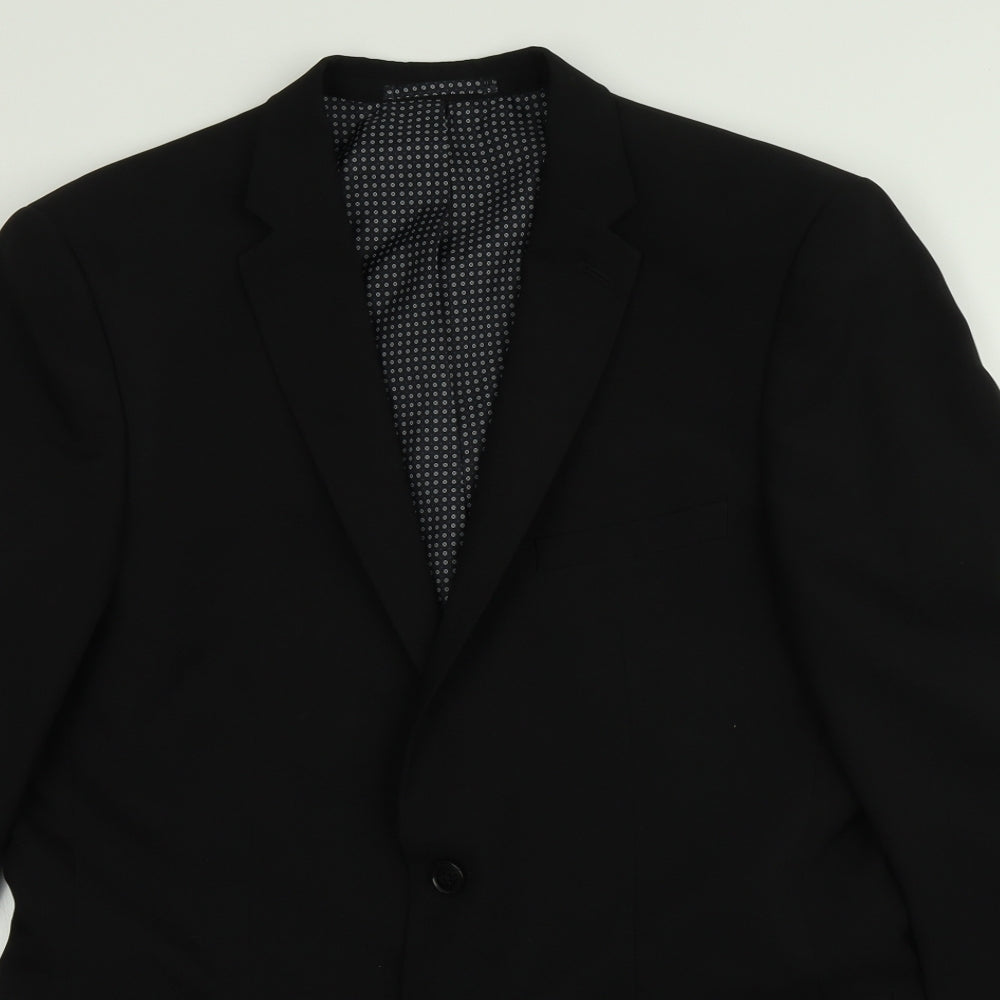 Mens UK Size  T&W Regular Black Suit Jacket