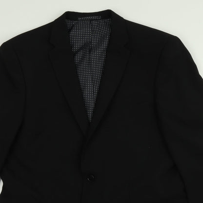 Mens UK Size  T&W Regular Black Suit Jacket