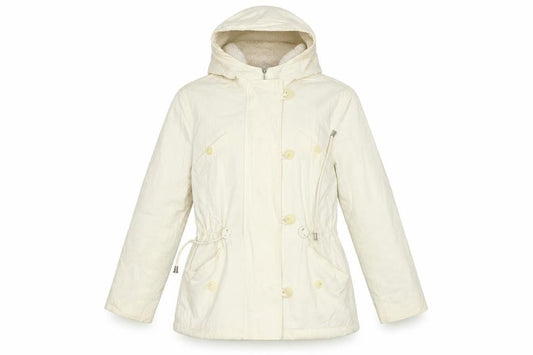 Womens UK Size 10 NEXT Beige Parka Coat