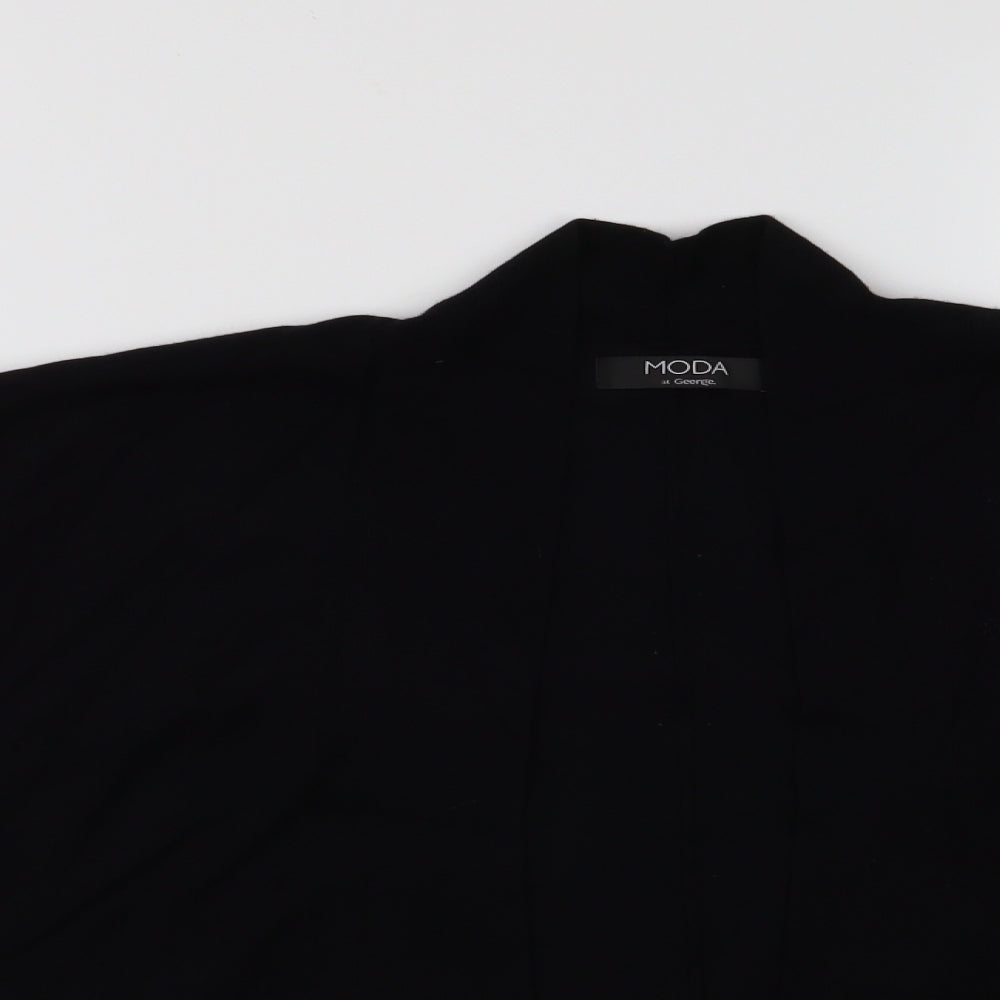 Womens UK Size 14 Moda Black Cardigan Jumper