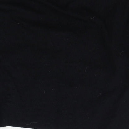Primark Womens Black   Cropped T-Shirt Size 2XS