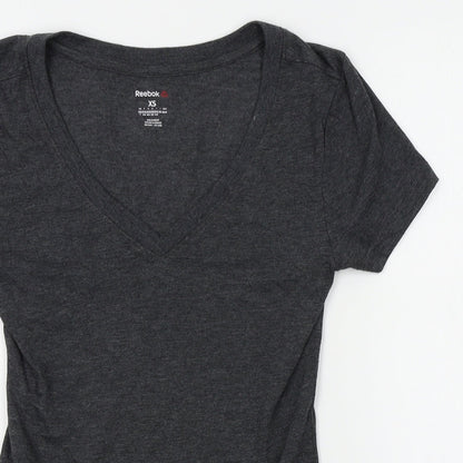 Reebok Womens Grey   Basic T-Shirt Size XS