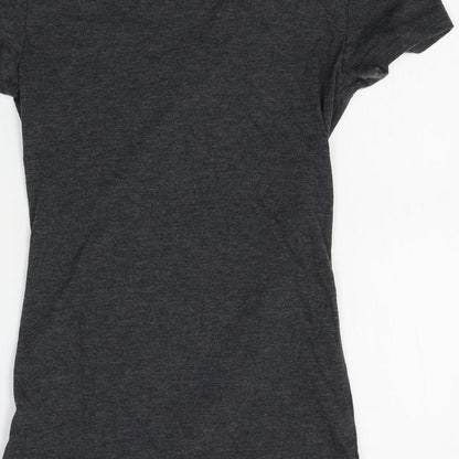 Reebok Womens Grey   Basic T-Shirt Size XS