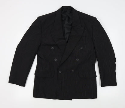 Mens UK Size  Essentials Regular Black Suit Jacket