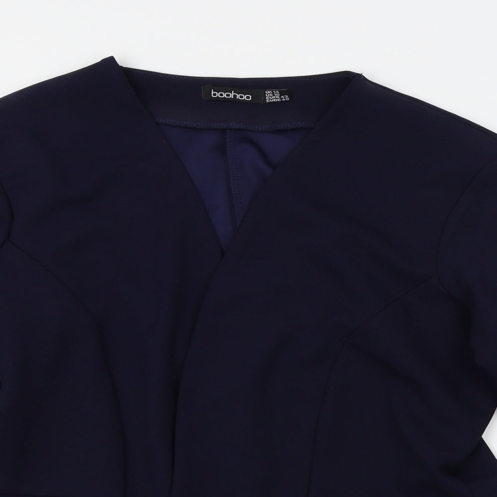 Boohoo Womens Blue   Jacket Blazer Size 14