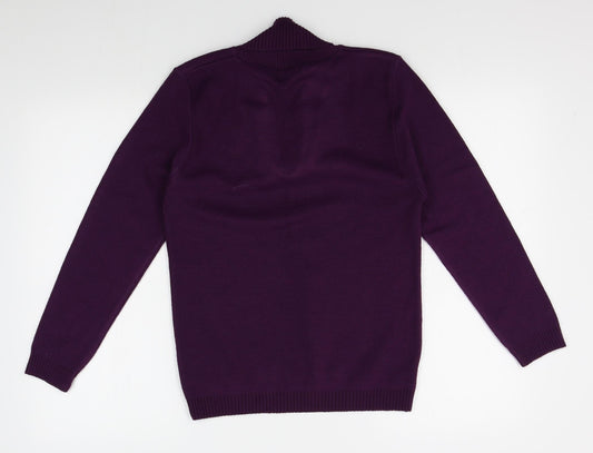 Glimpse Womens Purple   Pullover Jumper Size S