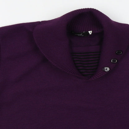 Glimpse Womens Purple   Pullover Jumper Size S