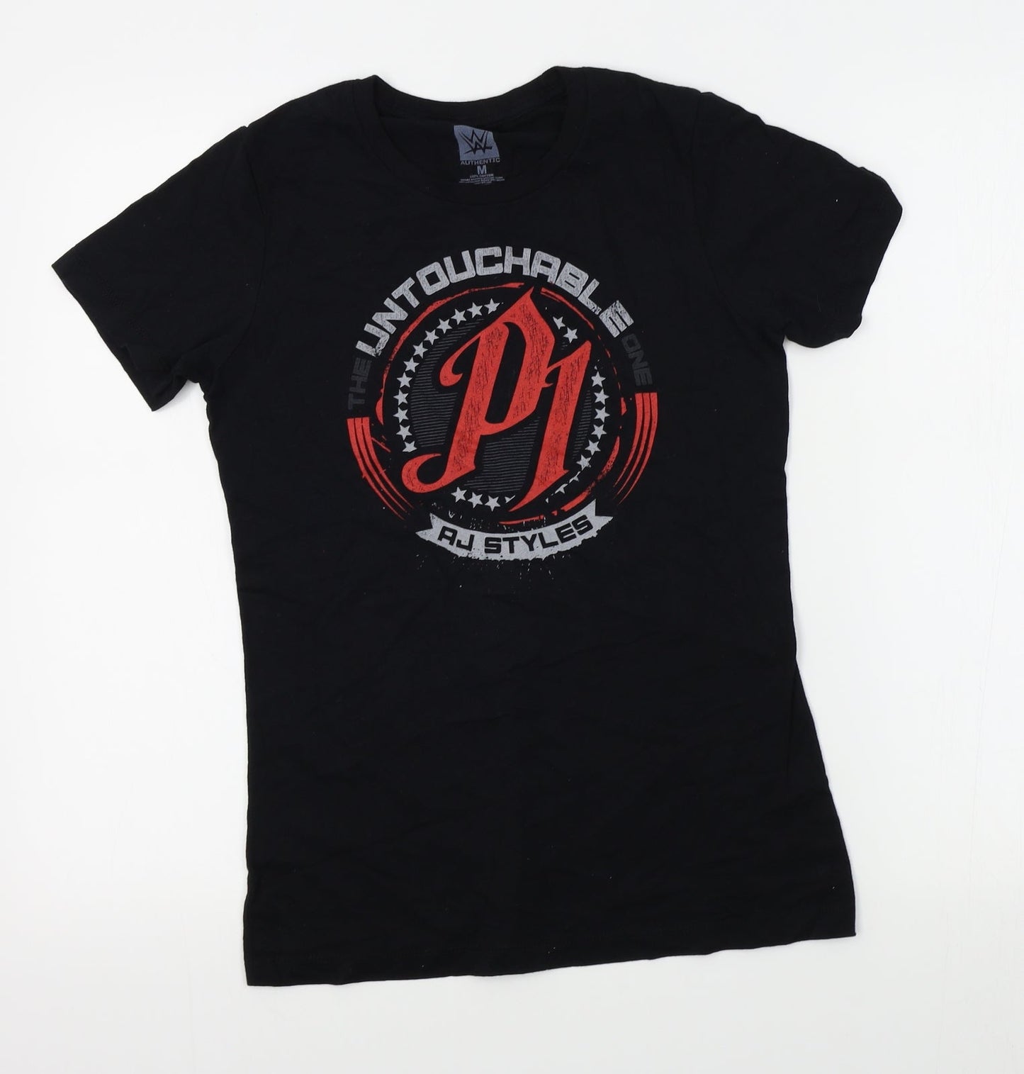 WWE Womens Black   Basic T-Shirt Size M