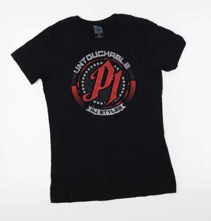 WWE Womens Black   Basic T-Shirt Size M