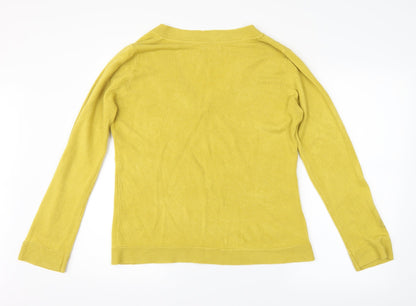 M&S Womens Yellow   Pullover Jumper Size 16