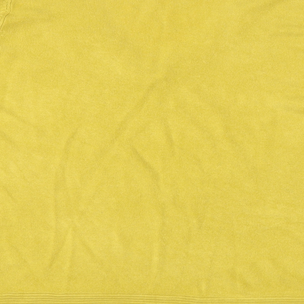 M&S Womens Yellow   Pullover Jumper Size 16