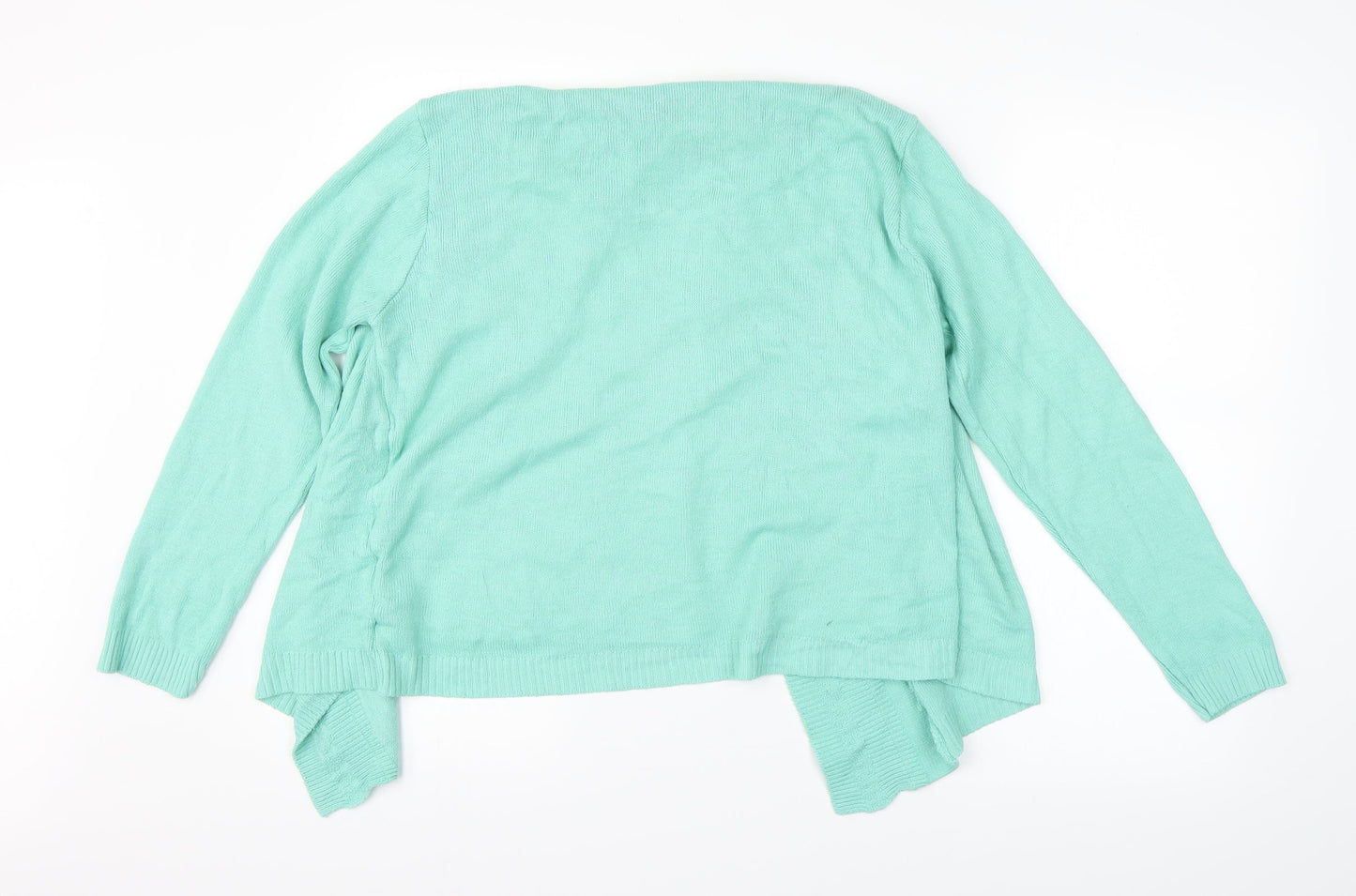 Womens UK Size  Preworn Green Cardigan Jumper