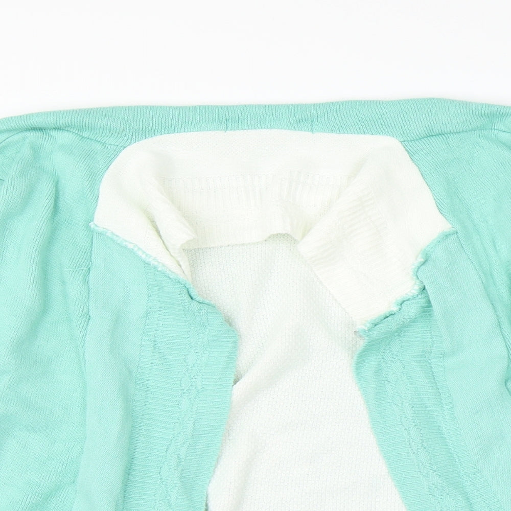 Womens UK Size  Preworn Green Cardigan Jumper