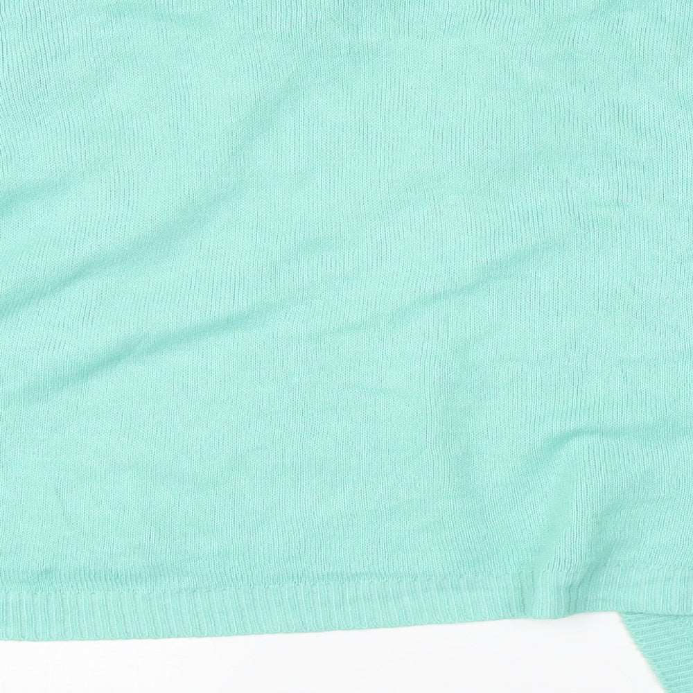 Womens UK Size  Preworn Green Cardigan Jumper