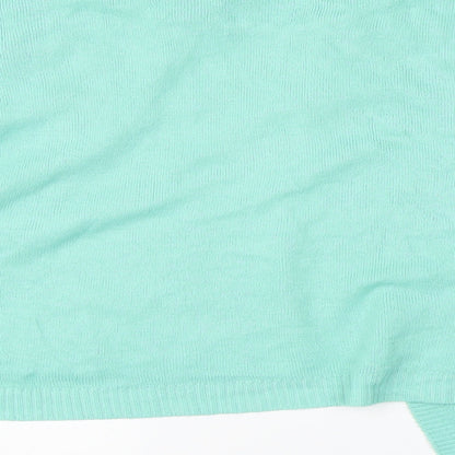 Womens UK Size  Preworn Green Cardigan Jumper