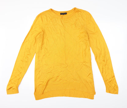 Womens UK Size 6 F&F Yellow Pullover Jumper