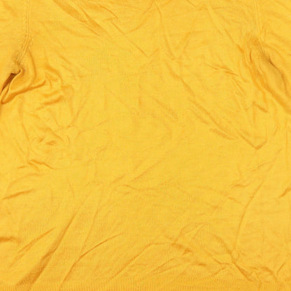 Womens UK Size 6 F&F Yellow Pullover Jumper