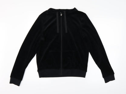 M&S Womens Black   Full Zip Sweatshirt